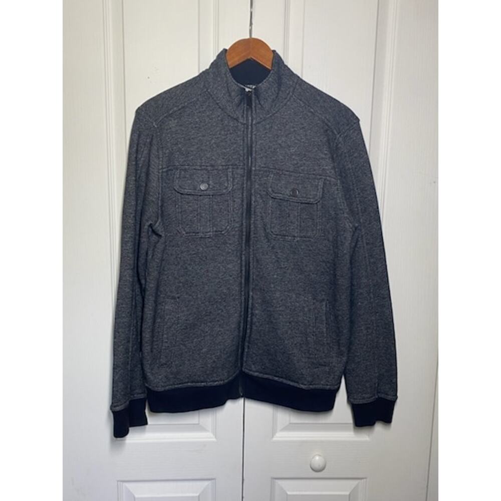 Apt. 9 Full Zip Fleece Jacket • Dark Gray • Men’s M